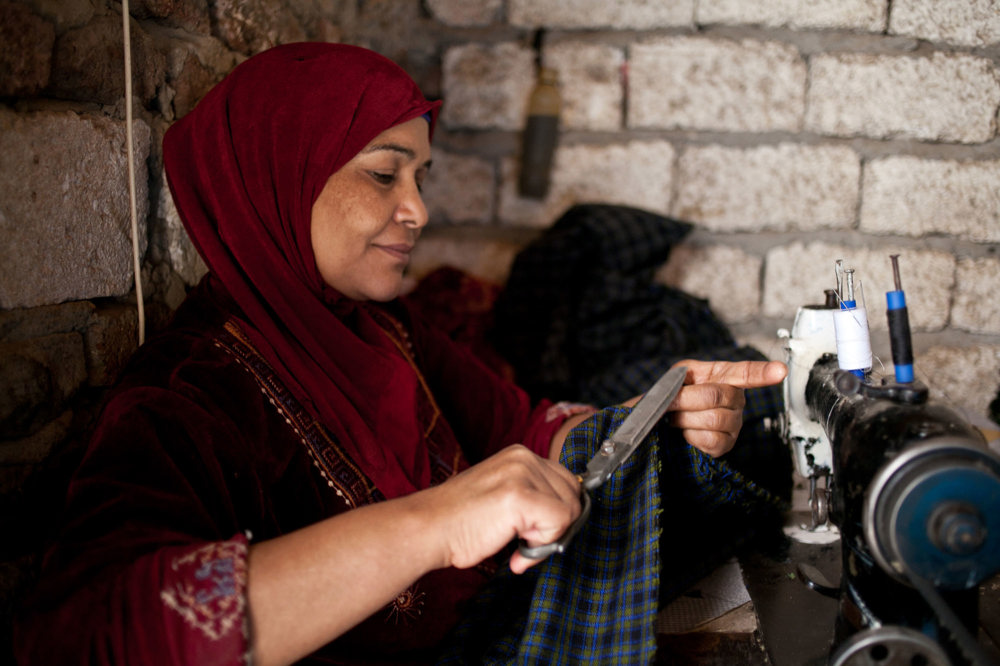 Widow With Sewing Micro Enterprise