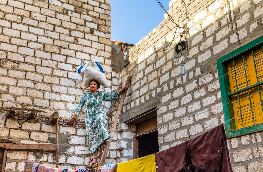 Widow At Her Home In Minya Edited